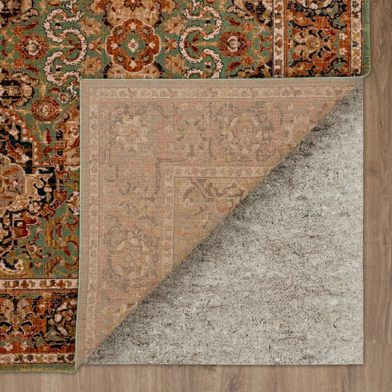 Spice Market Dhahar Aquamarine Rug - 12' x 15' Backing