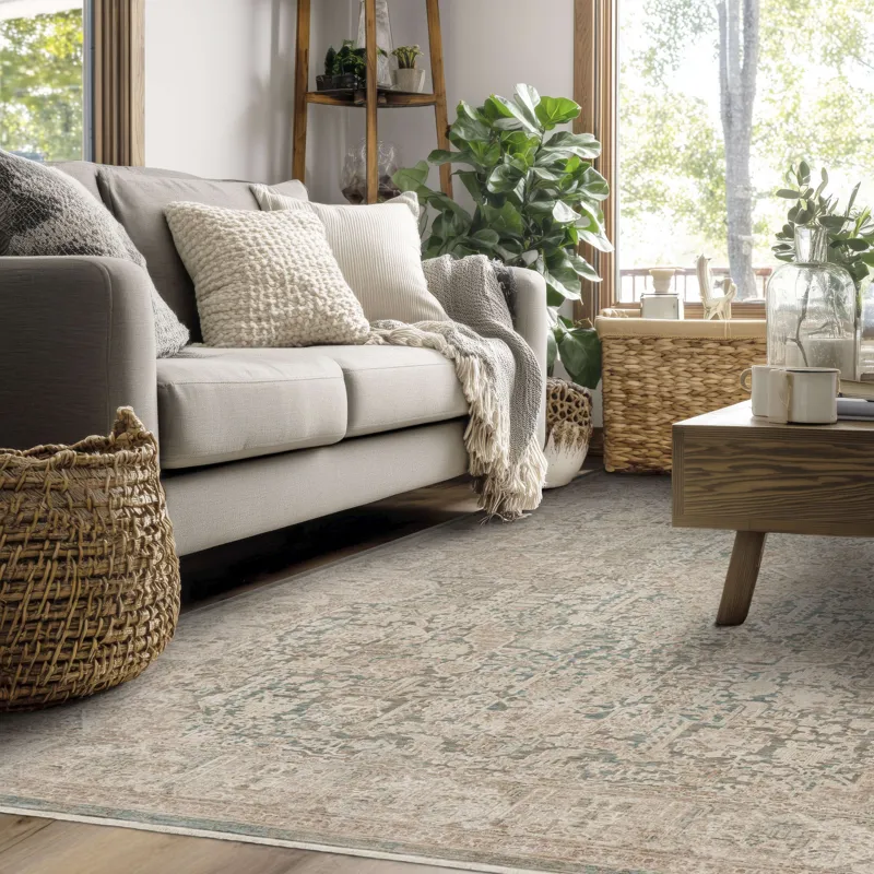 Surrey Hills Eastbourne Beachglass Rug - 7'10" x 10' Lifestyle