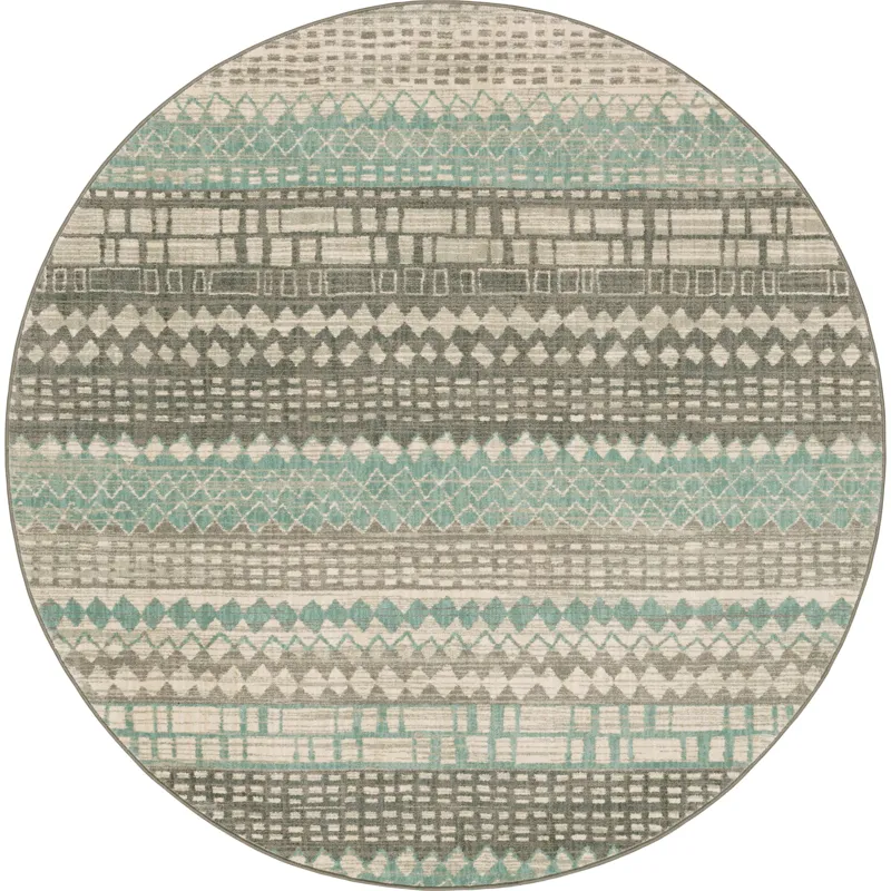 Euphoria Eddleston Ash Grey Rug - 8' Round