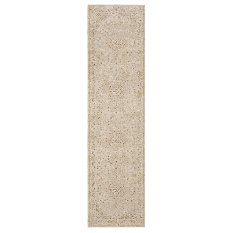 Windermere Edenhall Cream Rug - 2\'6\" x 10\'