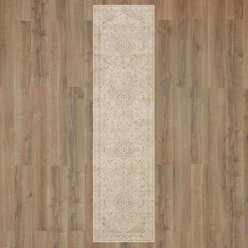 Windermere Edenhall Cream Rug - 2'6" x 10' Floor