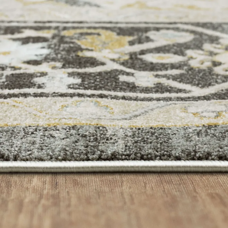 Windermere Edenhall Gray Rug - 2'6" x 10' Pile