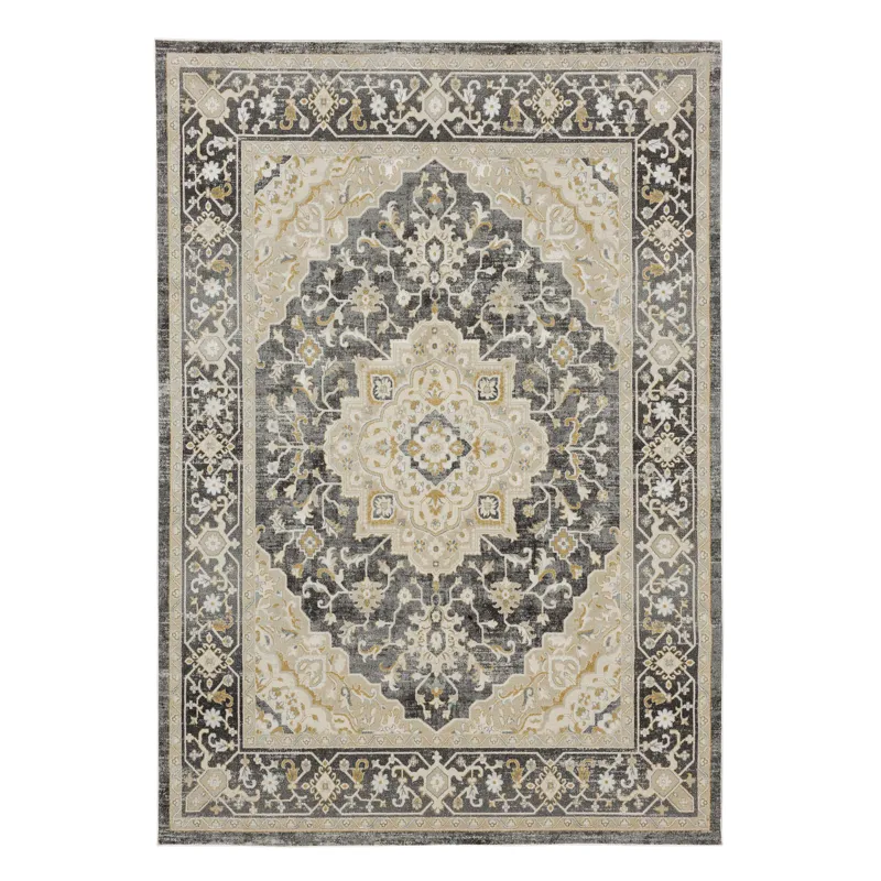 Windermere Edenhall Gray Rug - 2\'6\" x 10\'