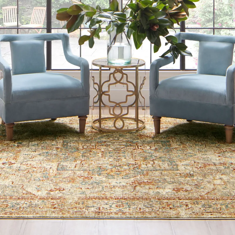 Marash Ezine Cream Rug - 7'10" x 10'3" Lifestyle