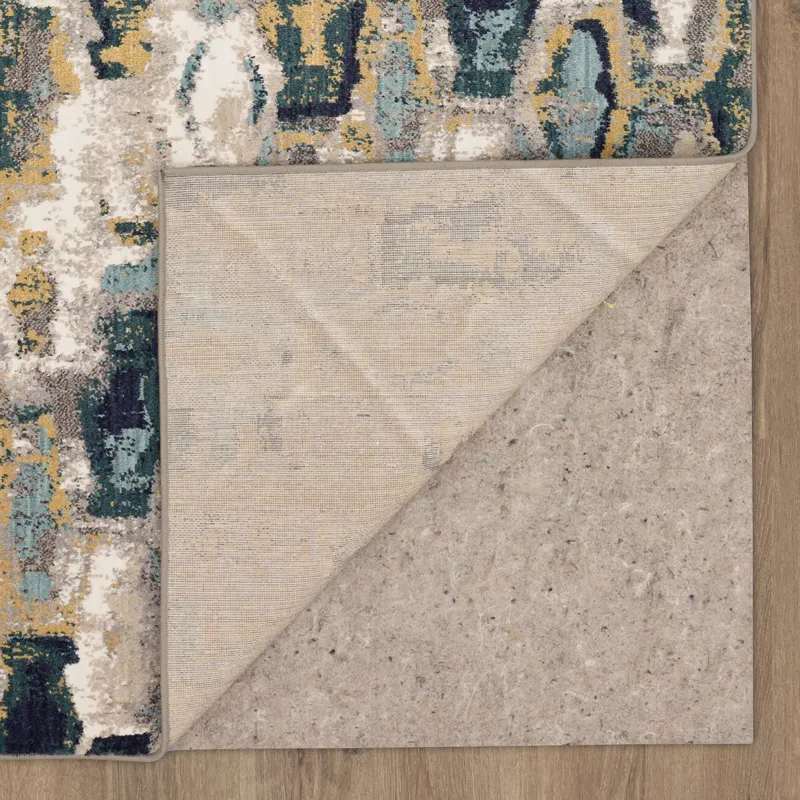 Soiree Gimlet Mallard Green Rug - 5'3" x 7'10" Backing