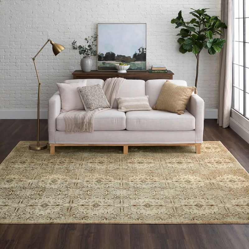 Divina Gloriana Cream Rug - 8' x 10' Lifestyle