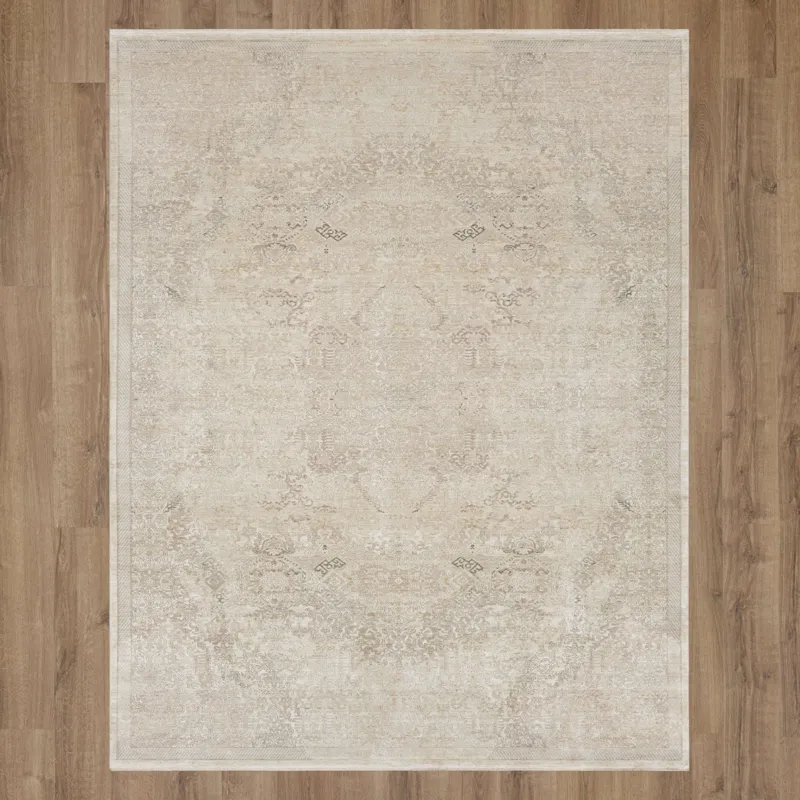 Surrey Hills Grinstead Flaxen Beige Rug - 9' x 12' Floor