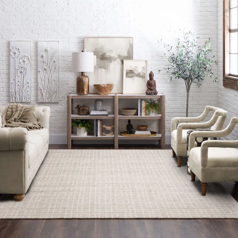 Forsyth Park Groveland Ivory Beige Rug - 8' x 10' Lifestyle
