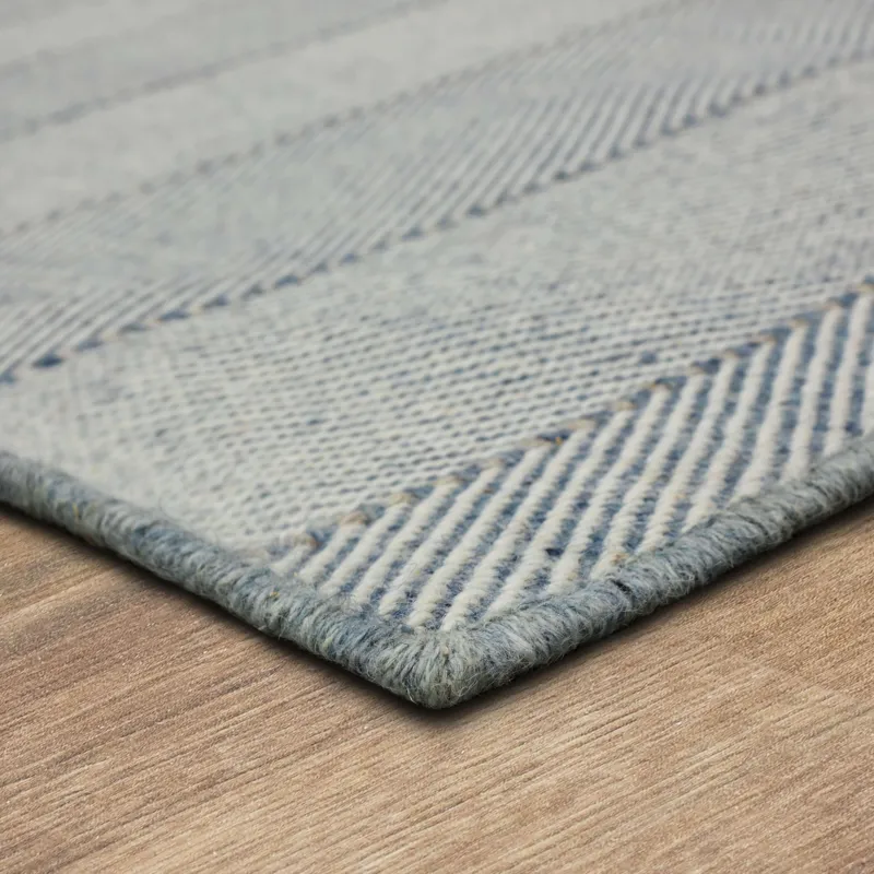 Harrington Blue Rug - 8' x 10' Angle