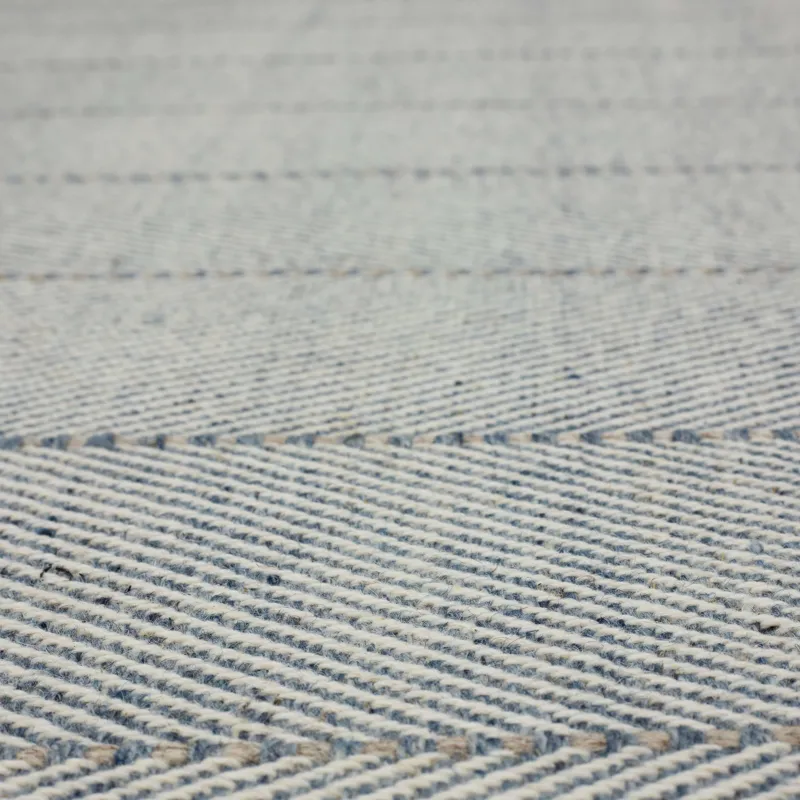 Harrington Blue Rug - 8' x 10' Closeup