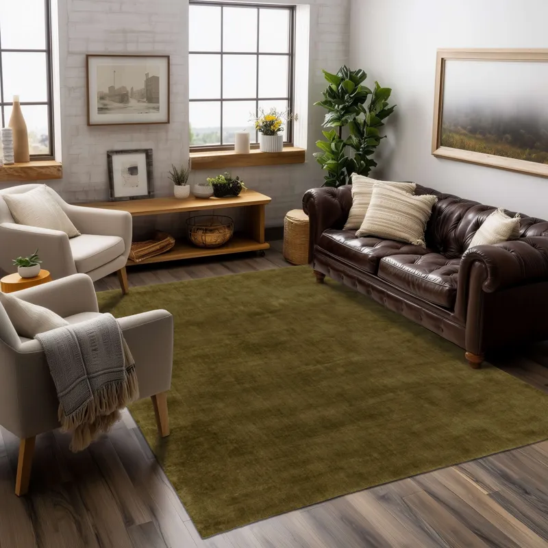 Hudson Moss Rug - 8' x 10' Lifestyle