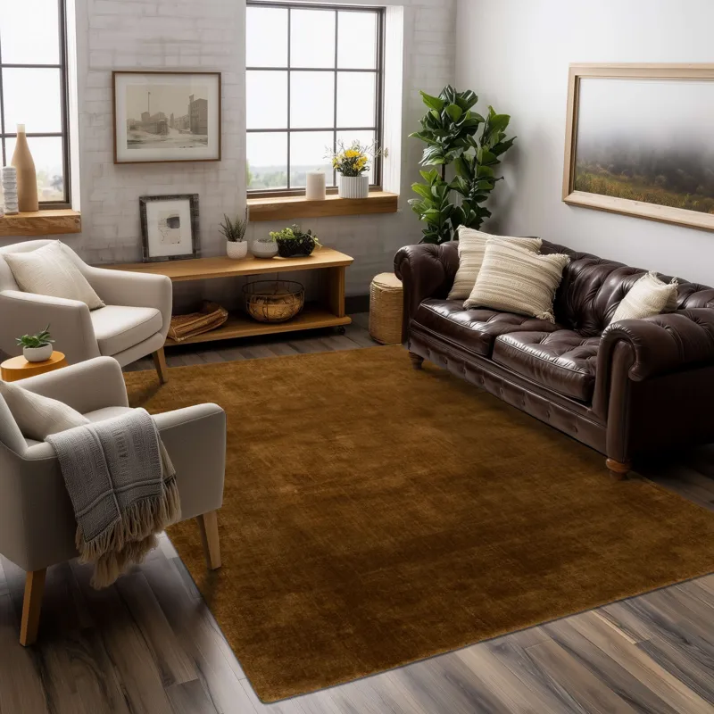 Hudson Sienna Rug - 8' x 10' Lifestyle