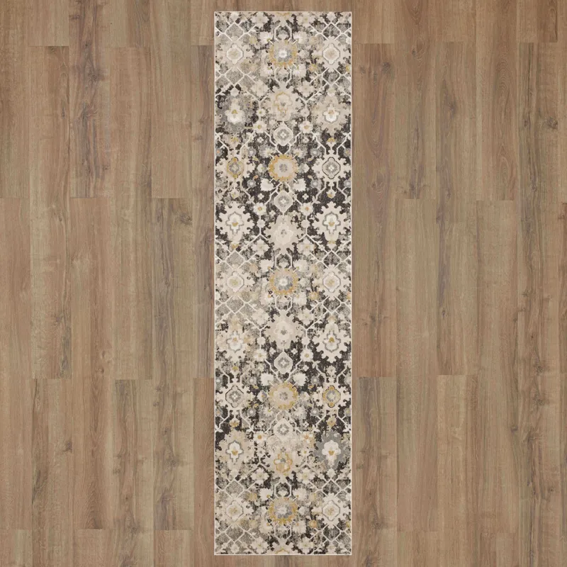 Windermere Ireby Gray Rug - 2'6" x 10' Floor