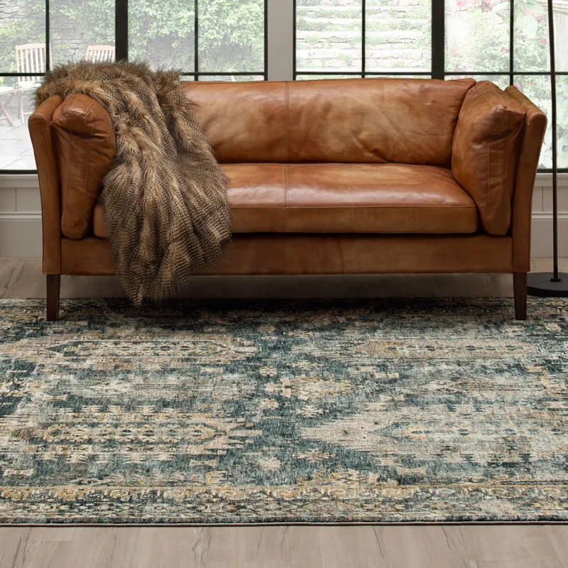 Marash Karamar Blue Rug - 7'10" x 10'3" Lifestyle