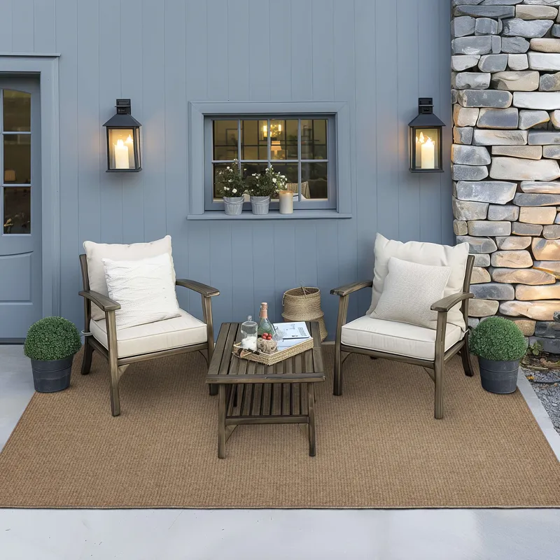 Lanai By Salt Life Brown Rug - 6'6" x 9' Lifestyle
