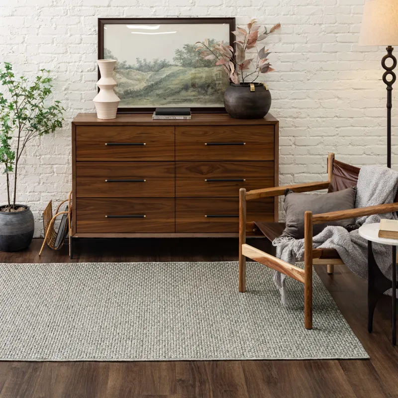 Lanai By Salt Life Grey Rug - 6'6" x 9' Lifestyle
