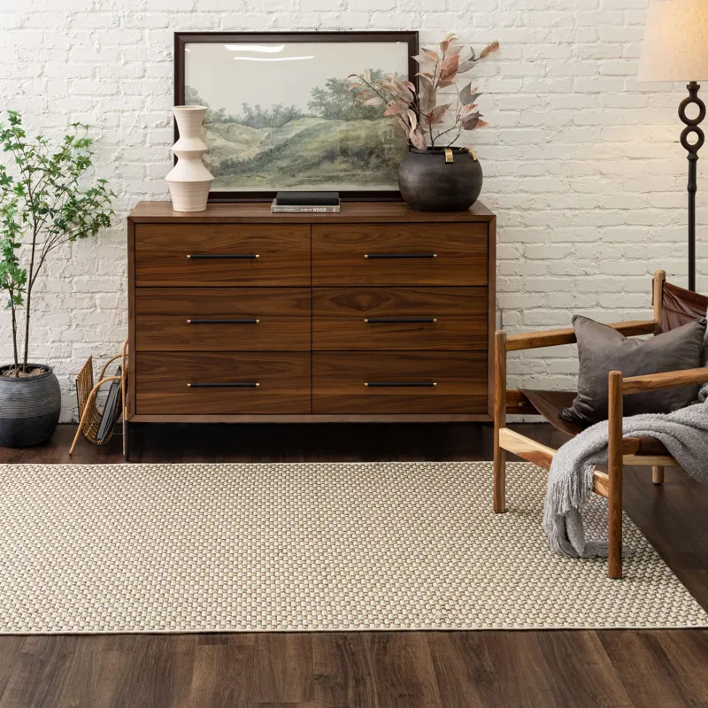 Lanai By Salt Life Natural Rug - 6'6" x 9' Lifestyle