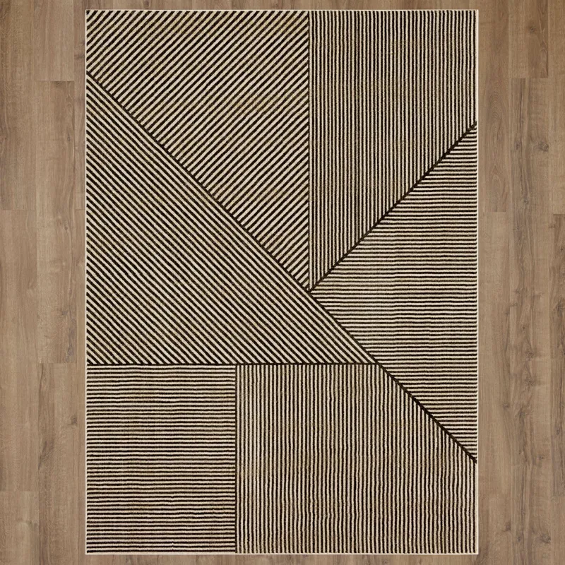 Bobby Berk by Karastan (Series 3) Linea Onyx Rug - 8' x 11' Floor