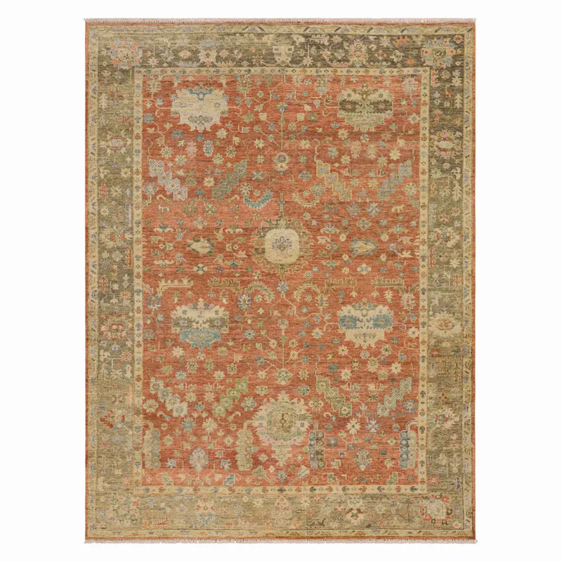 Sundar Mandir Rust Rug - 8\' x 10\'