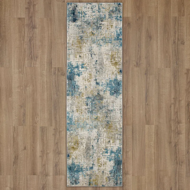 Tryst Marseille Blue Rug - 2'6" x 8' Floor