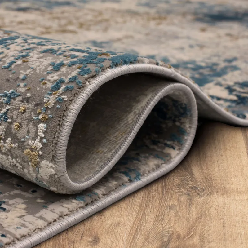 Tryst Marseille Blue Rug - 9' x 12' Roll