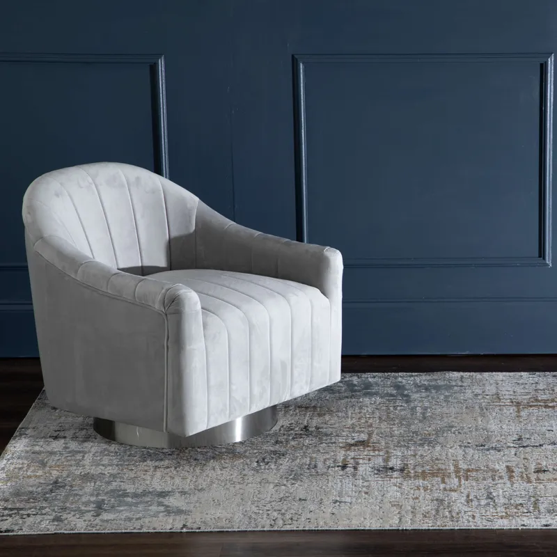 Tryst Marseille Grey Rug - 8' x 11' Lifestyle