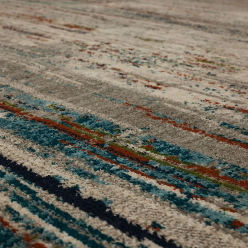 Meraki Singularity Lapis Rug - 5' x 8' Closeup