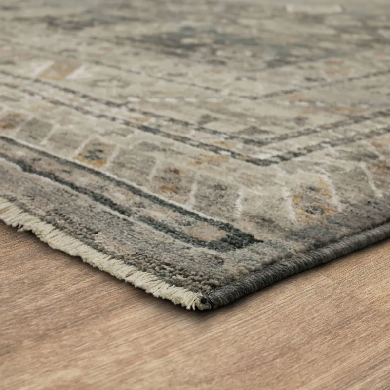 Echo Milo Grey Rug - 9' x 12'2" Angle