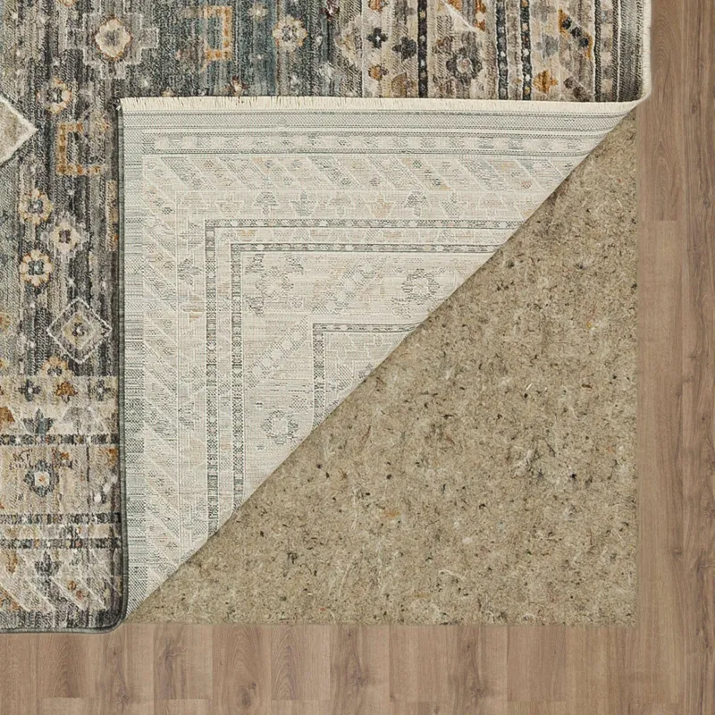 Echo Milo Grey Rug - 9' x 12'2" Backing