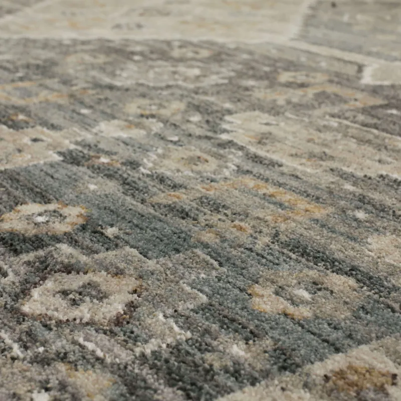 Echo Milo Grey Rug - 9' x 12'2" Closeup