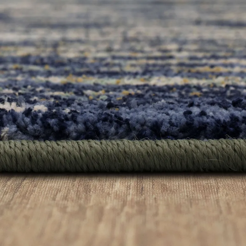 Cosmopolitan Mineral Bleu Indigo Rug - 5'3" x 7'10" Pile
