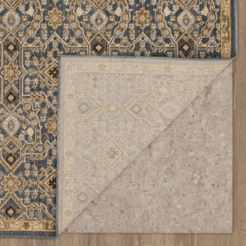 Relic Moche Denim Rug - 5'3" x 7'10" Backing