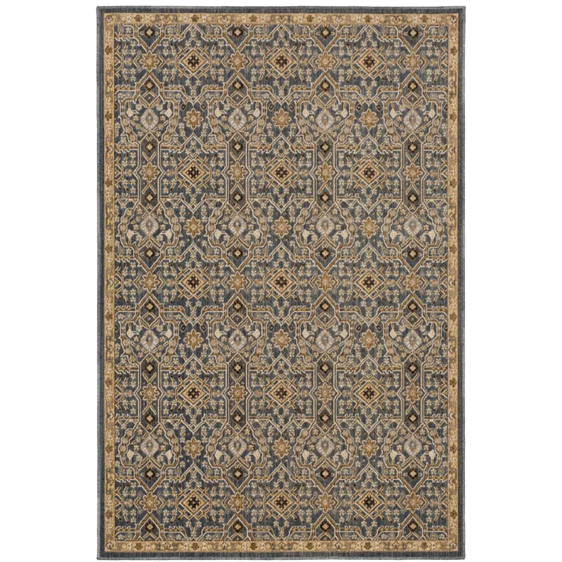 Relic Moche Denim Rug - 5'3" x 7'10"