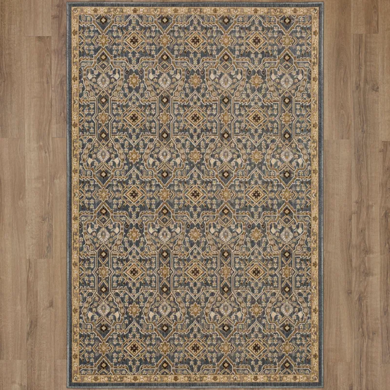 Relic Moche Denim Rug - 5'3" x 7'10" Floor