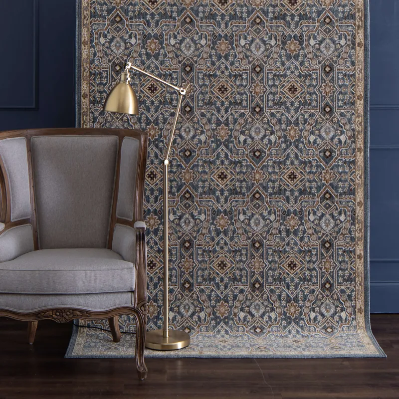 Relic Moche Denim Rug - 5'3" x 7'10" Lifestyle