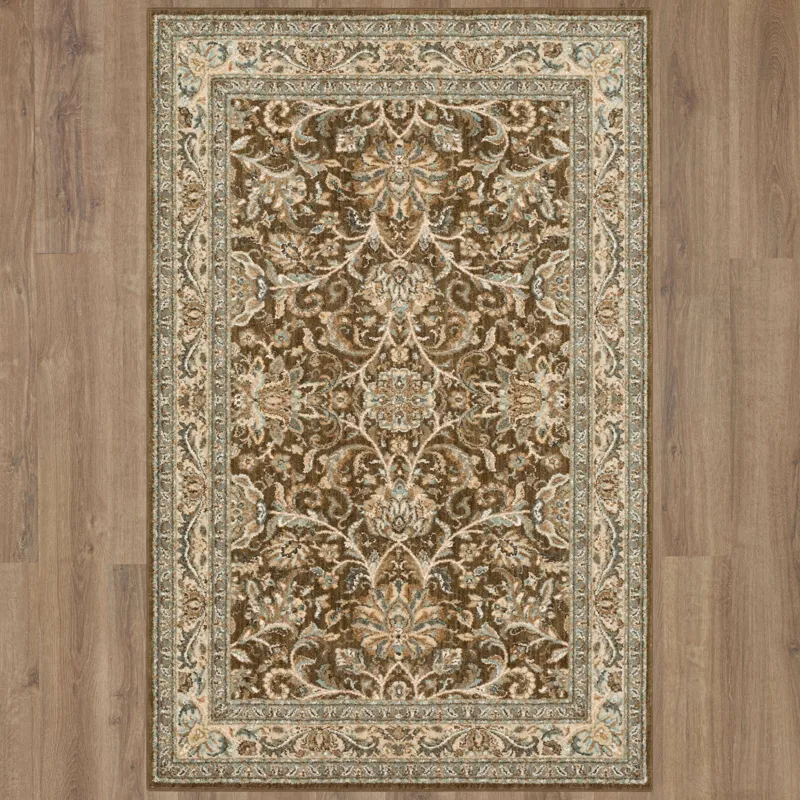 Euphoria Newbridge Brown Rug - 9'6" x 12'11" Floor