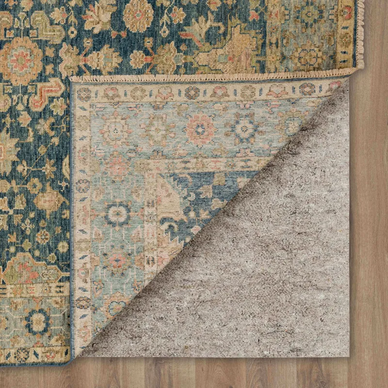 Sundar Nisha Navy Rug - 6' x 9' Backing