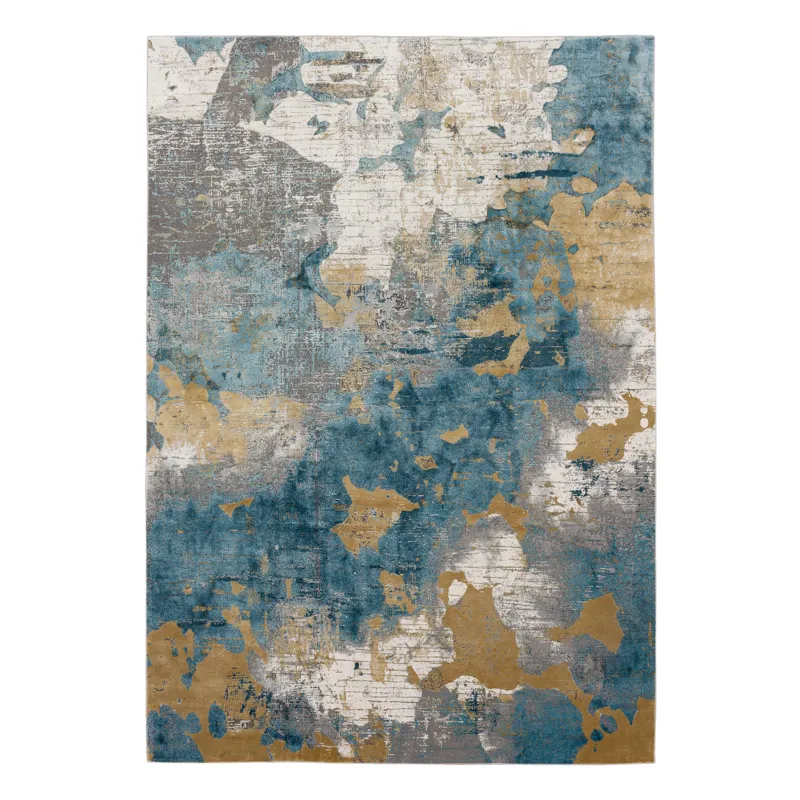 Tryst Nuvole Grey Blue Rug - 8\' x 11\'