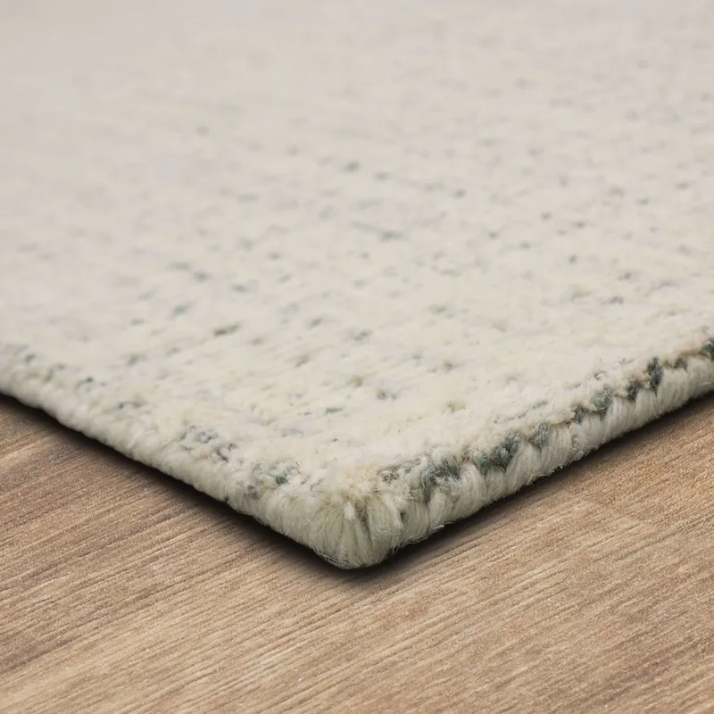 Forsyth Park Oglethorpe Ivory Aqua Rug - 9' x 12' Angle