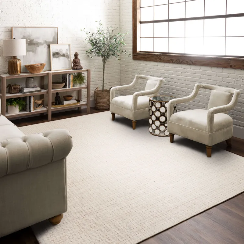 Forsyth Park Oglethorpe Ivory Sand Rug - 8' x 10' Lifestyle