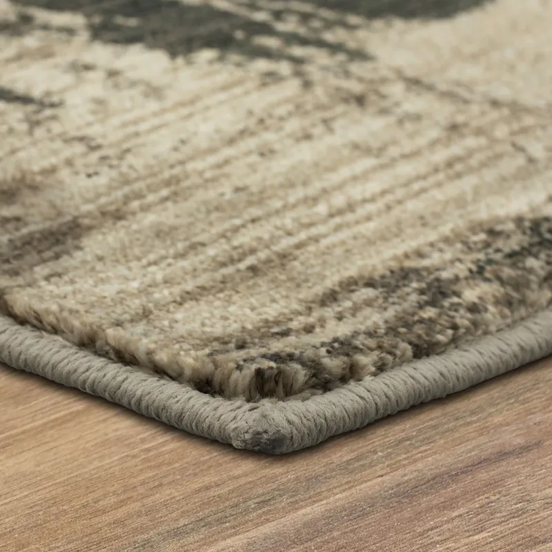 Elements Orphic Onyx Rug - 5'3" x 7'10" Angle