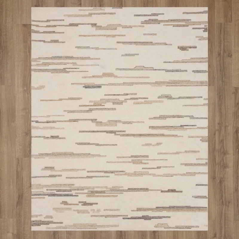 Forsyth Park Oyster Creek Ivory Beige Rug - 8' x 10' Floor