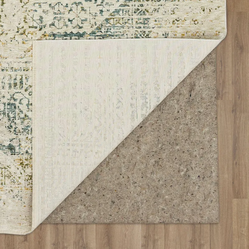 Memento Pathways Ivory Rug - 2'6" x 7'6" Backing