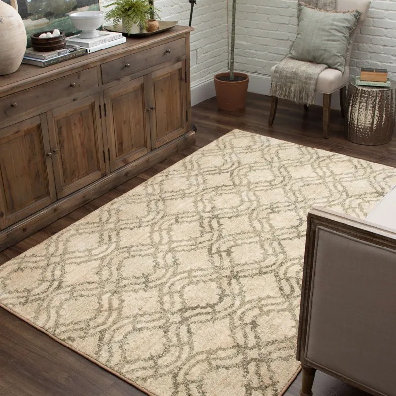 Euphoria Potterton Natural Rug - 5'3" x 7'10" Lifestyle