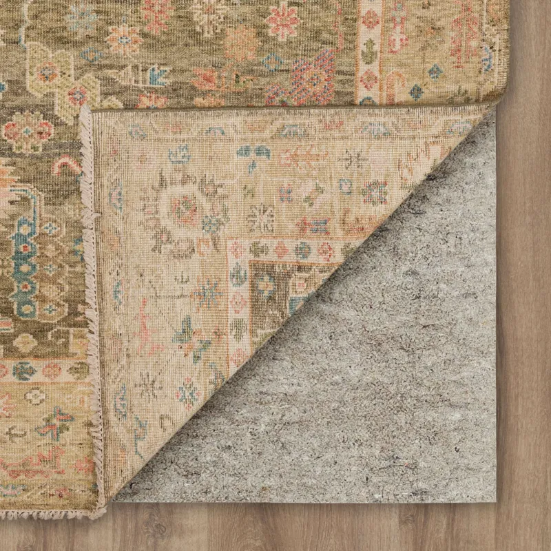 Sundar Prasann Charcoal Rug - 8' x 10' Backing