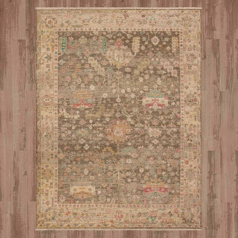Sundar Prasann Charcoal Rug - 8' x 10' Floor