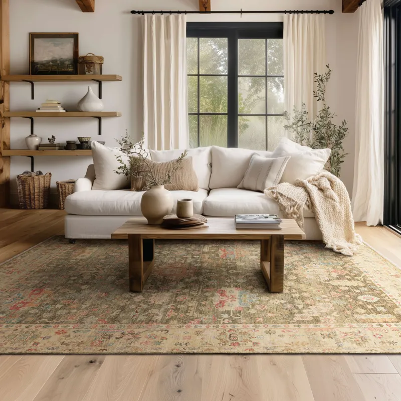 Sundar Prasann Charcoal Rug - 8' x 10' Lifestyle