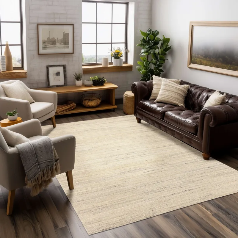 Raja Ivory Rug - 8' x 10' Lifestyle