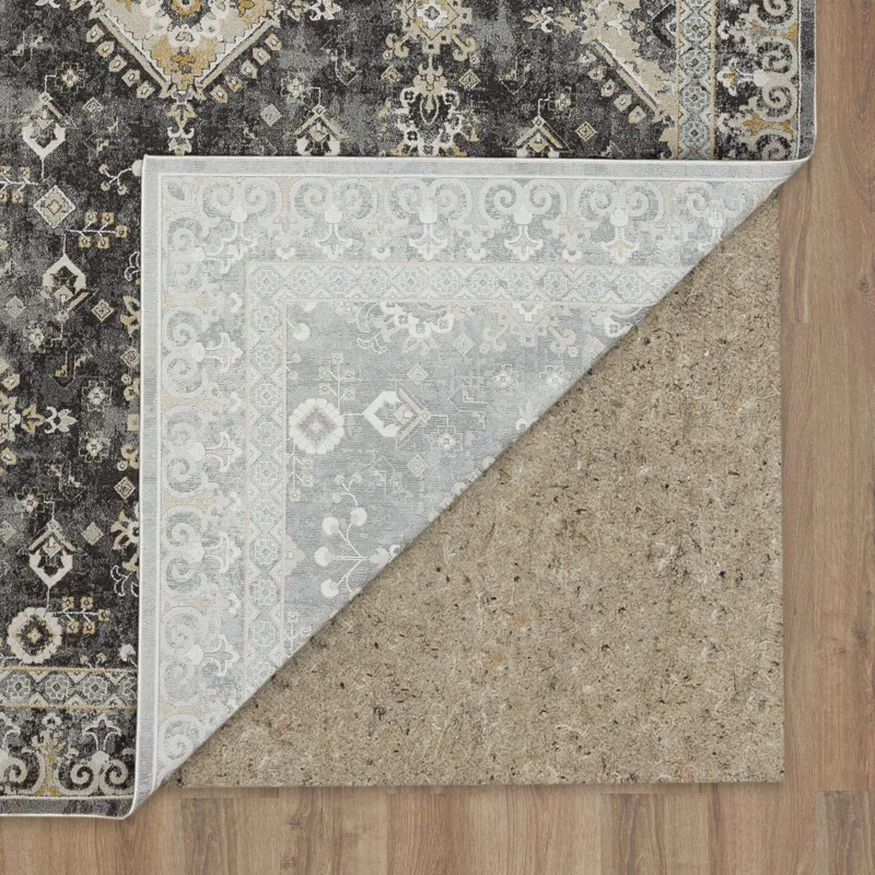 Windermere Ravenglass Anthracite Rug - 9' x 12' Backing