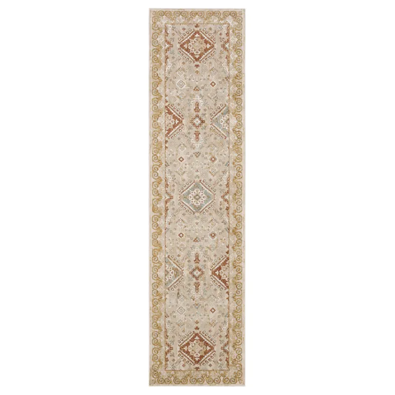 Windermere Ravenglass Cream Rug - 2\'6\" x 10\'
